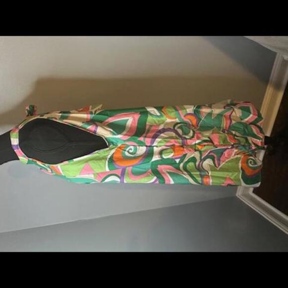 NWOT All Over Print Halter Dress, Size XL - Picture 4 of 5